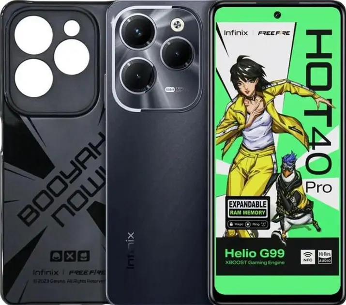 Infinix Hot 40 Pro 256GB Dual Chip Preto com 8GB RAM