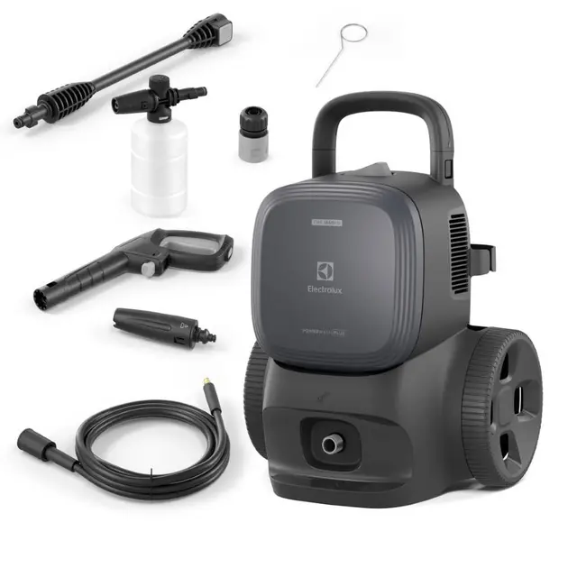 Lavadora de Alta Pressão Electrolux PowerWash EWS1850P 1500W 1850PSI 110V com Canhão de Espuma Lavadora de Alta Pressão Electrolux PowerWash EWS1850P 1500W 1850PSI 110V com Canhão de Espuma