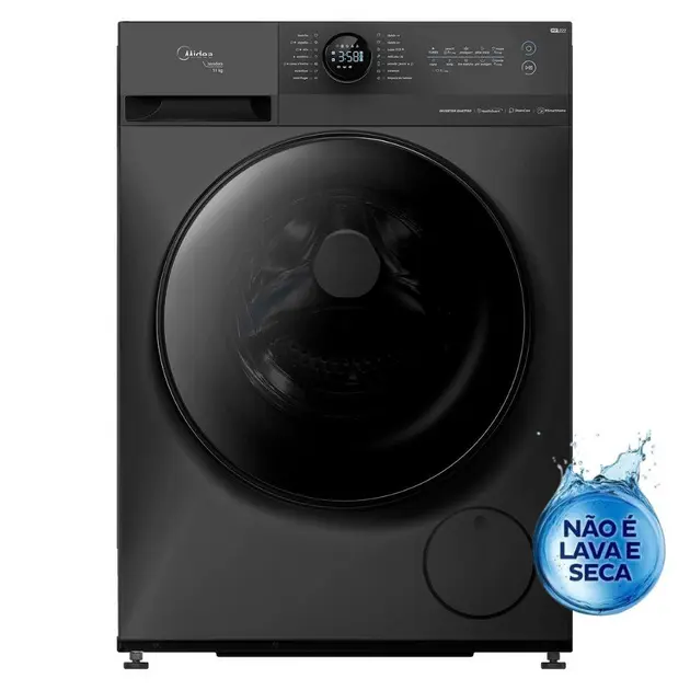 Lavadora de Roupa Lava e Seca 11 Kg Frontal Midea – Smart Titanium – 220V Lavadora de Roupa Lava e Seca 11 Kg Frontal Midea - Smart Titanium - 220V
