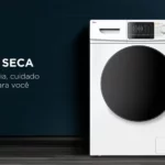 Lavadora de Roupa Lava e Seca 11 Kg Inverter TCL - Frontal Branco - 110v