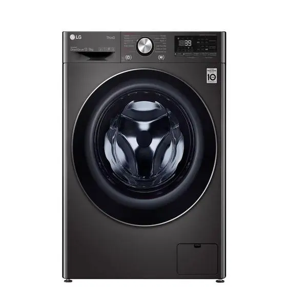 Lavadora de Roupa Lava e Seca 13 Kg Frontal Aço Escovado LG - 220V