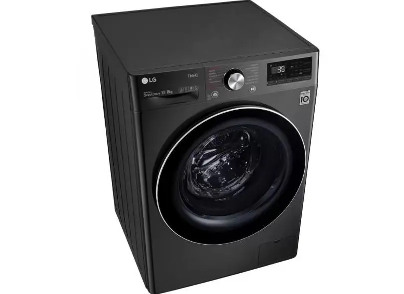 Lavadora de Roupa Lava e Seca 13 Kg Frontal Aço Escovado LG - 220V