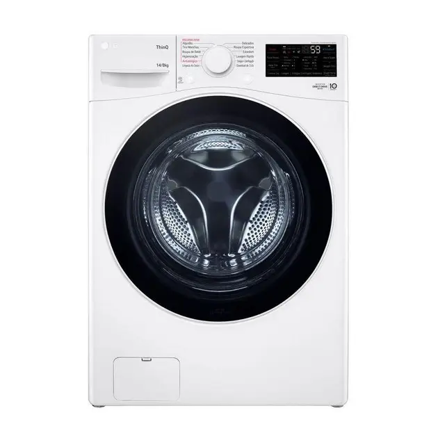 Lavadora de Roupa Lava e Seca 14 Kg Frontal Branco Smart LG - 110v