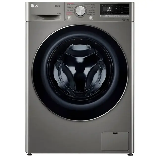 Lavadora de Roupa Lava e Seca 14 Kg Frontal Preto Smart LG - 110v - CV9014BC2