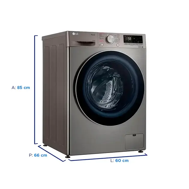 Lavadora de Roupa Lava e Seca 14 Kg Smart Inox LG CV5014PC4A 220V Lavadora de Roupa Lava e Seca 14 Kg Smart Inox LG CV5014PC4A 220V