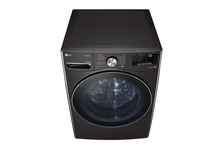 Lavadora de Roupa Lava e Seca 18 Kg Frontal Preto Smart LG – 110v Lavadora de Roupa Lava e Seca 18 Kg Frontal Preto Smart LG - 110v
