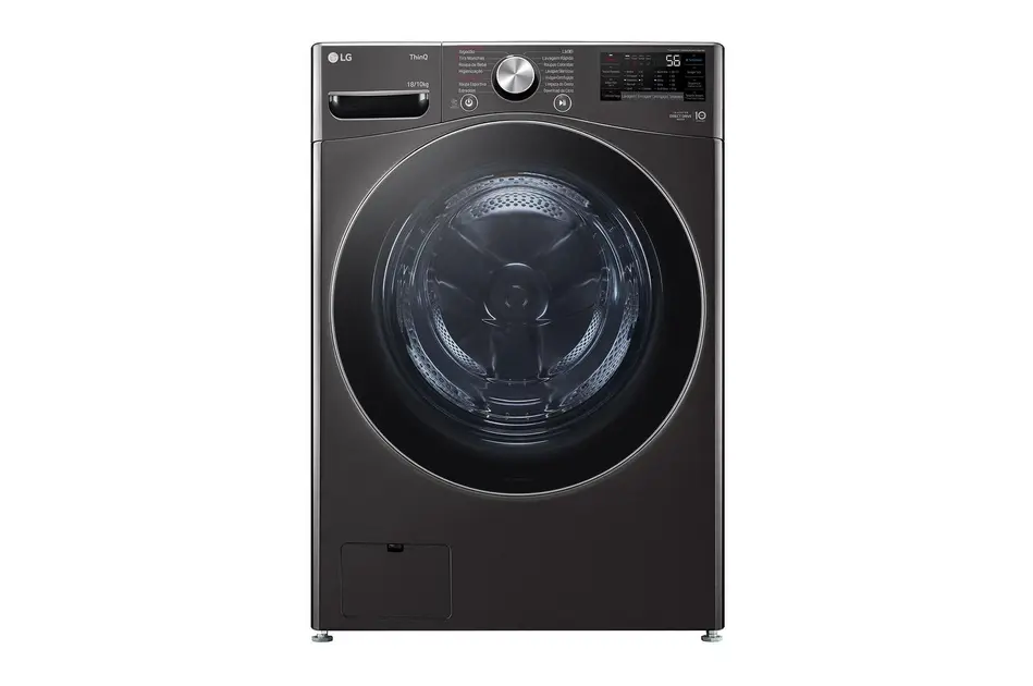 Lavadora de Roupa Lava e Seca 18 Kg Frontal Preto Smart LG – 110v Lavadora de Roupa Lava e Seca 18 Kg Frontal Preto Smart LG - 110v