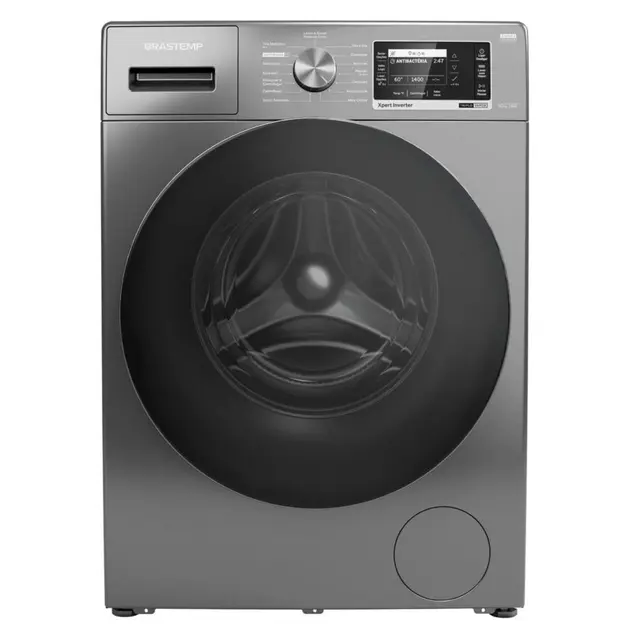 Lavadora de Roupa Lava e Seca Brastemp 10 Kg Prata com Smart Sensor - 110V - BNC10AS