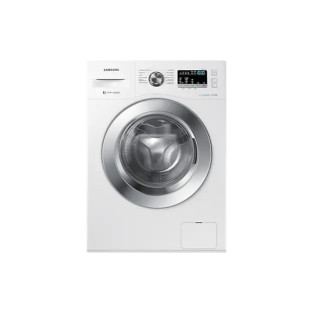 Lavadora de Roupa Lava e Seca Digital Inverter Samsung Ecobubble 10,1 Kg Frontal Branca - 220V
