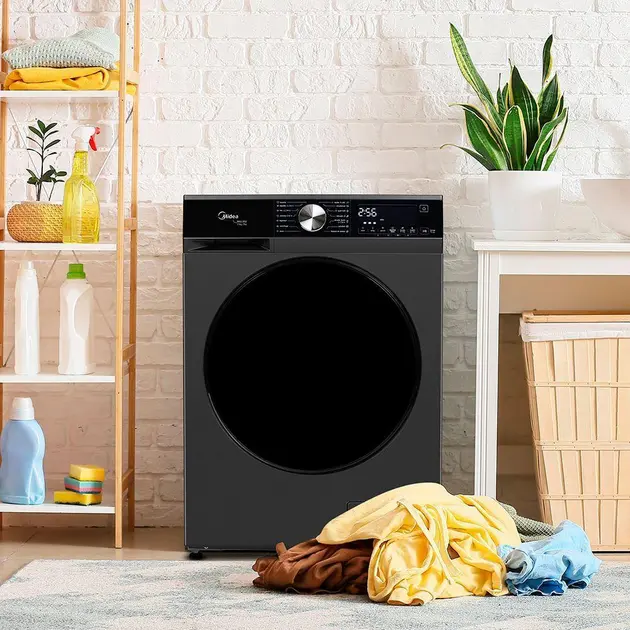 Lavadora de Roupa Lava e Seca Smart 11kg Titanium Midea – 110V Lavadora de Roupa Lava e Seca Smart 11kg Titanium Midea - 110V