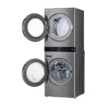 Lavadora e Secadora Elétrica Smart LG Washtower 17kg Aço Escovado Wi-Fi 220V - WK17VS6A