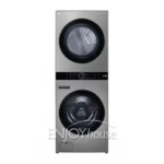 Lavadora e Secadora Elétrica Smart LG Washtower 17kg Aço Escovado Wi-Fi 220V - WK17VS6A