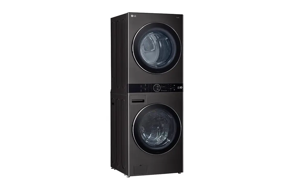 Lavadora e Secadora Elétrica Smart LG Washtower 17kg Aço Escovado Wi-Fi 220V - WK17VS6A