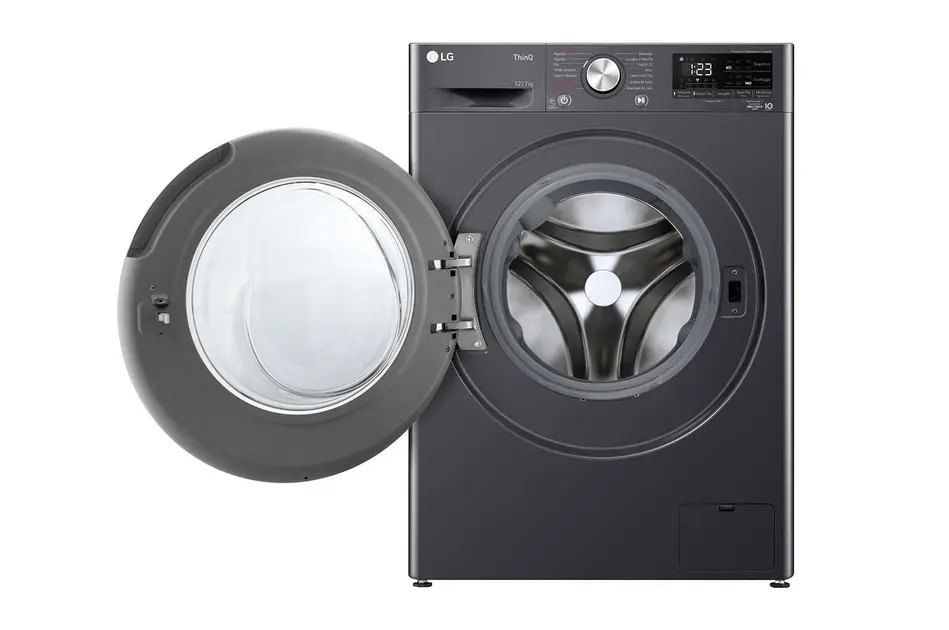 Lavadora e Secadora LG Smart VC4 12Kg Titanium 220V CV5012MC4A