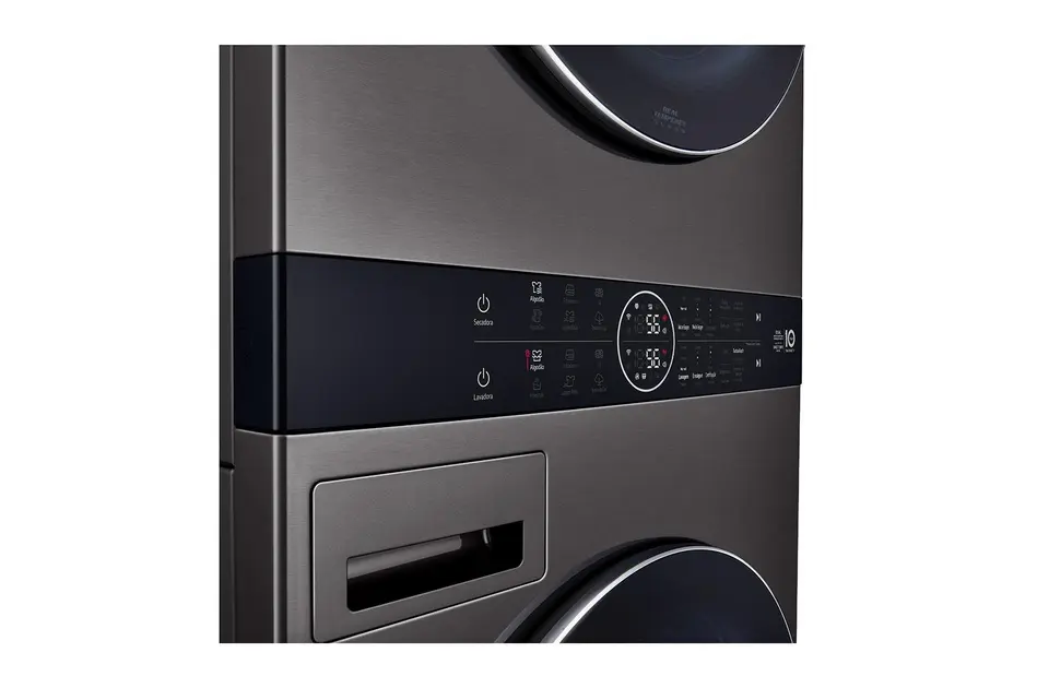 Lavadora e Secadora LG WashTower 17kg Frontal Preto 220V - WK17BS6A