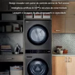 Lavadora e Secadora LG WashTower 17kg Frontal Preto 220V - WK17BS6A