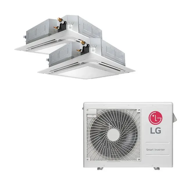 LG Ar Condicionado Multisplit Quad 49000 BTUs (2x 12000 + 7000 + 18000) Quente/Frio – Inverter – 220V LG Ar Condicionado Multisplit Quad 49000 BTUs (2x 12000 + 7000 + 18000) Quente/Frio - Inverter - 220V