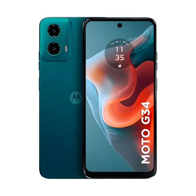 Motorola Moto G34 5G XT2363 256GB Verde - Dual Chip, 8GB RAM, 50MP