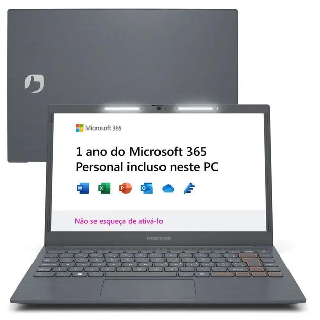 Notebook 2 em 1 Positivo Duo C464CI-1 Intel Celeron N3350 11.6