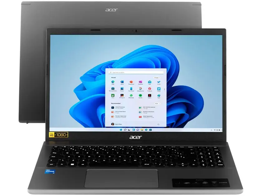 Notebook Acer Aspire 5 Intel Core i5 16GB 256GB SSD 15,6″ Windows 11 Notebook Acer Aspire 5 Intel Core i5 16GB 256GB SSD 15,6