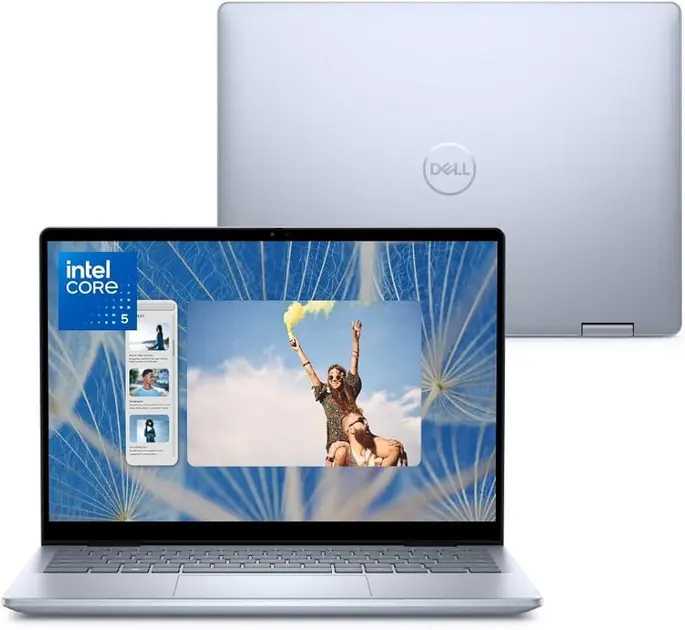 Notebook – Dell 2in1-i120u-m35 5 120u 1.20ghz 16gb 512gb Ssd Intel Iris Xe Graphics Windows 11 Home Inspiron 14″ Polegadas