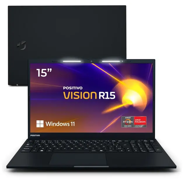 Notebook Positivo Vision R15 – AMD Ryzen 5 5500U, 8GB RAM, 256GB SSD, 15.6″ Windows 11 Notebook Positivo Vision R15 - AMD Ryzen 5 5500U, 8GB RAM, 256GB SSD, 15.6