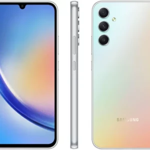 Samsung Galaxy A34 256GB Prata - Dual Chip 5G com Câmera Tripla