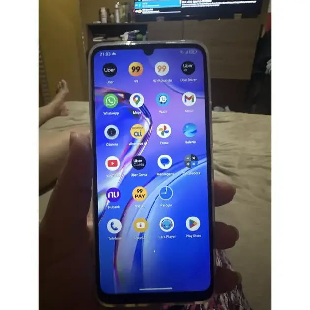Smartphone TCL 40SE 128GB 4GB RAM Roxo Dual Chip 6,75″ Câmera Traseira 50MP Smartphone TCL 40SE 128GB 4GB RAM Roxo Dual Chip 6,75