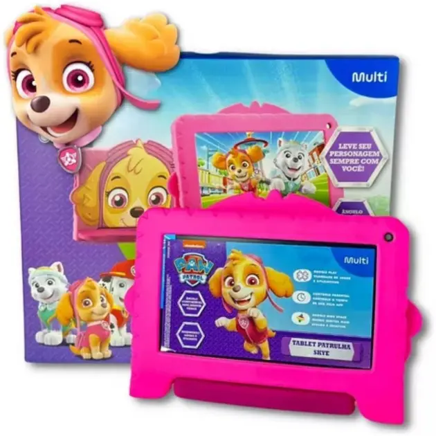 Tablet Multilaser Patrulha Canina Skye NB422 Rosa 64GB 3G Tablet Multilaser Patrulha Canina Skye NB422 Rosa 64GB 3G