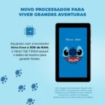 Tablet Positivo Vision Tab 7 Stitch Preto 64GB Wi-Fi