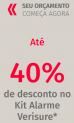 Ganhe até 40% de desconto no Kit Alarme Verisure