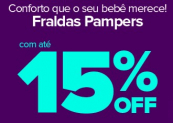 Fraldas Pampers no Carrefour até 15% OFF